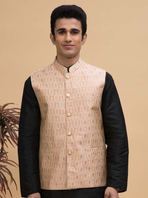 $52 - $64 - Peach Nehru Jacket Online Shopping