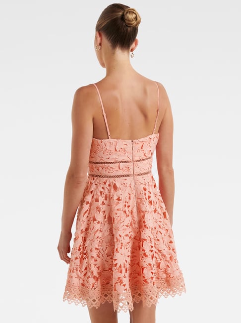 chinese dress ladies Farida Peach Lace Maxi Dress - US 18 main image 1
