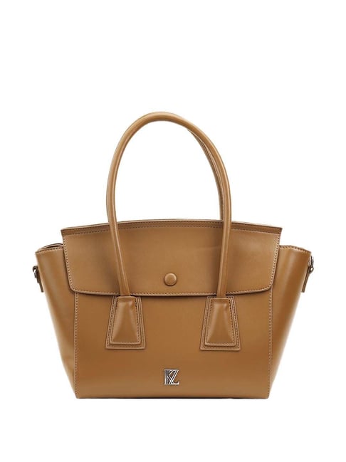Buy Kazo Brown Solid Small Handbag Online At Best Price Tata CLiQ