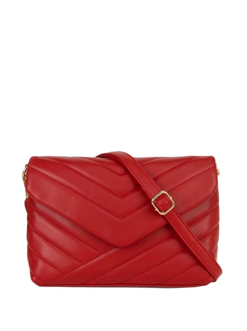 Buy Kazo Red Quilted Small Sling Handbag Online At Best Price