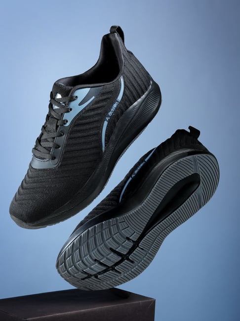 Action black deals running shoes