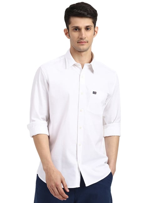Arrow White Cotton Slim Fit Shirt-picture-36