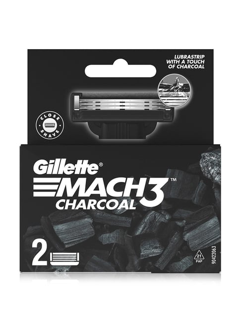 Gillette Mach3 Charcoal Shaving Razor Blades - 16 gm (Pack of 2)