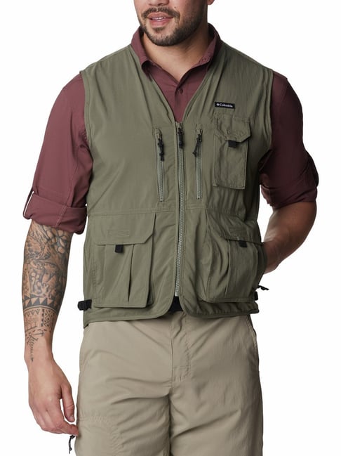 Wildebeest Stacked VPA Men's Columbia fleece vest - Embroidered – Vegan  Powered Athlete