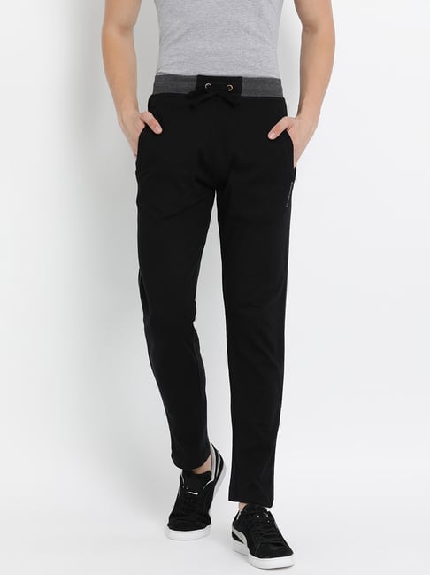 Buy Blue & Black Track Pants for Men by VAN HEUSEN Online | Ajio.com