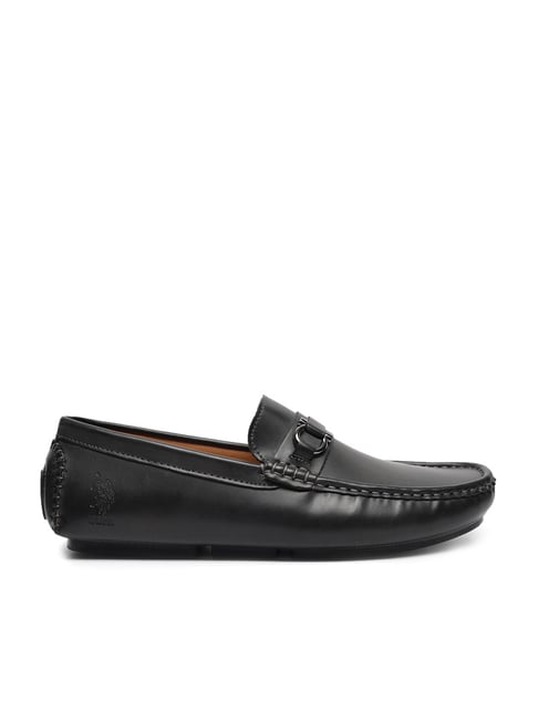 U S Polo Assn U.S. Polo Assn. Men's Black Casual Loafers