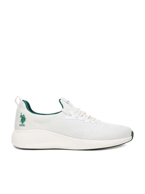 U S Polo Assn U.S. Polo Assn. Men's Off White Casual Sneakers