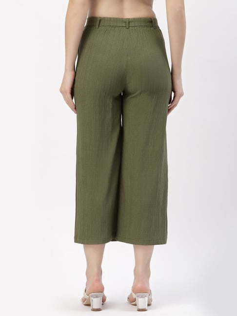 Buy Westwood Brown Bootcut Trousers for Women Online @ Tata CLiQ