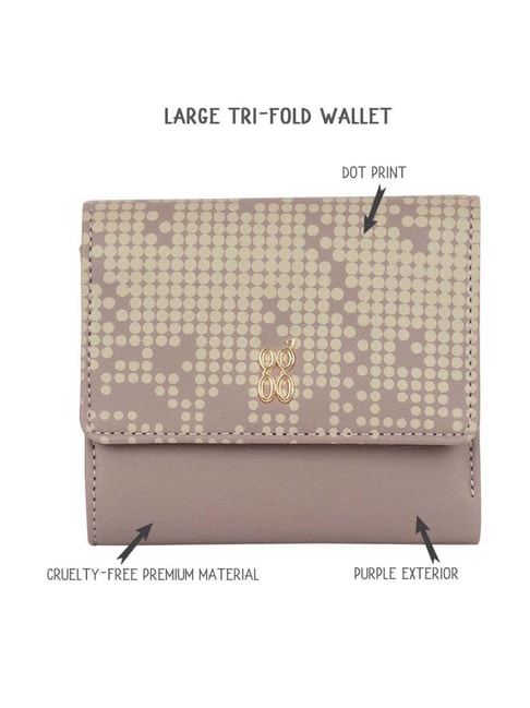 Buy Baggit Purple Printed Tri-Fold Wallet for Women Online At Best Price @  Tata CLiQ