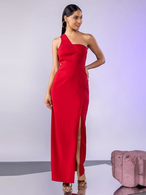 Twenty Dresses Red Maxi Dress Price in India