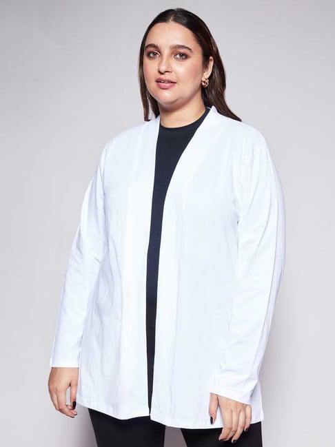 Twenty Dresses White Cotton Shrug