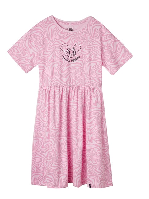 The Souled Store Kids Pink Printed Dress-picture-21