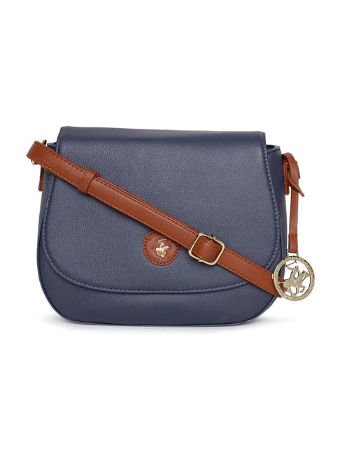 Beverly Hills Polo Club Navy Blue Medium Cross Body Bag