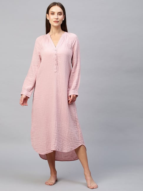 Pink night online robe