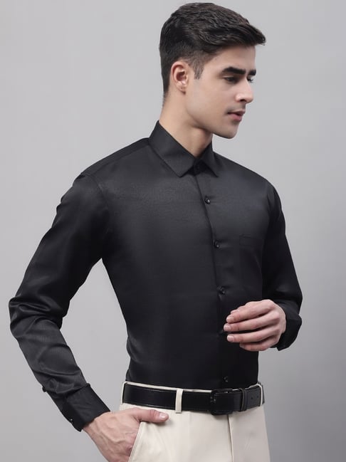 Jainish Black Regular Fit Shirt-picture-19
