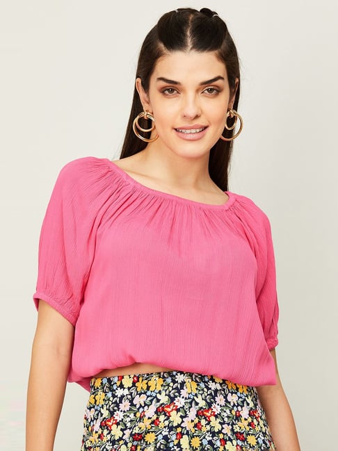 Fame Forever by Lifestyle Pink Regular Fit Top