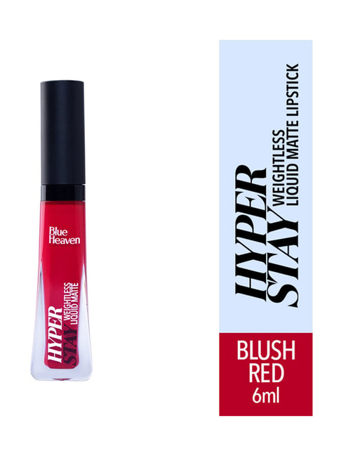 Blue Heaven Hyperstay Liquid Matte Lipstick Blush Red 10 - 6 ml