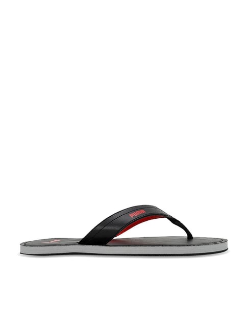 Puma leather flip discount flops