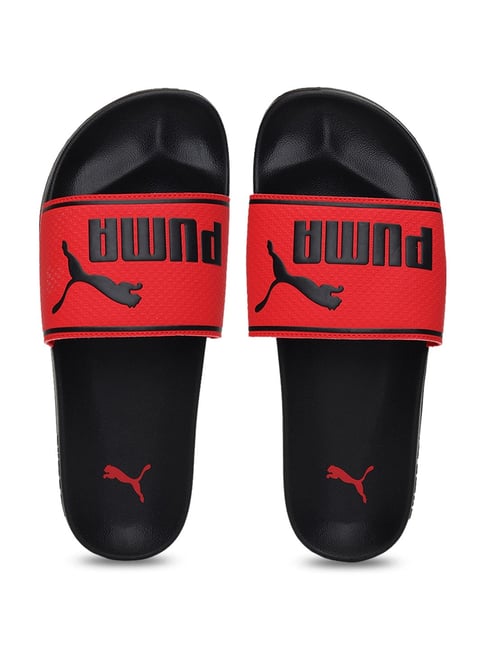 Puma flip flops red best sale