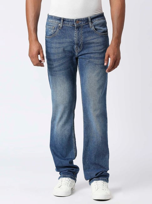 Pepe Jeans Blue Regular Fit Lightly Washed Jeans