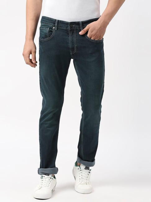 Pepe Jeans Navy Slim Fit Lightly Washed Jeans