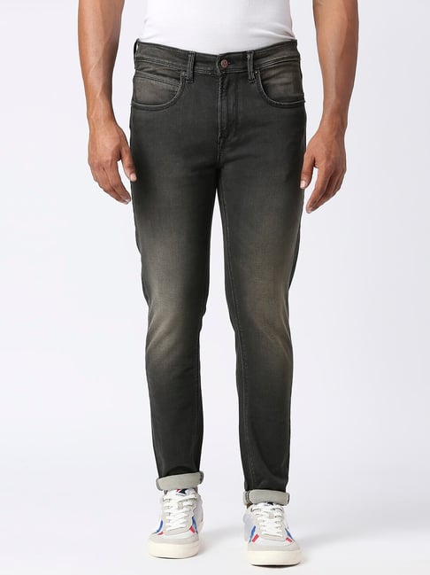 Pepe Jeans Black Super Skinny Fit Lightly Washed Jeans