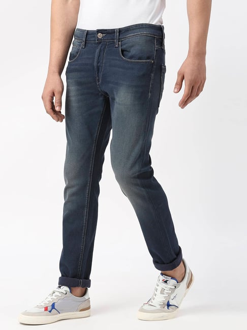 Pepe Jeans John Regular Fit Mens Blue Shirt - Size L - Dirt mark