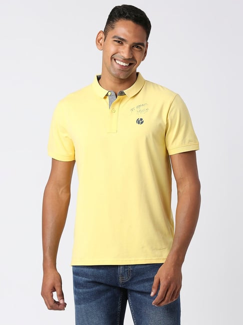 Pepe Jeans CASH Yellow Regular Fit Polo T-Shirt