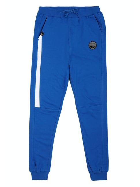 Allen Solly Junior Allen Solly Kids Royal Blue Solid Joggers