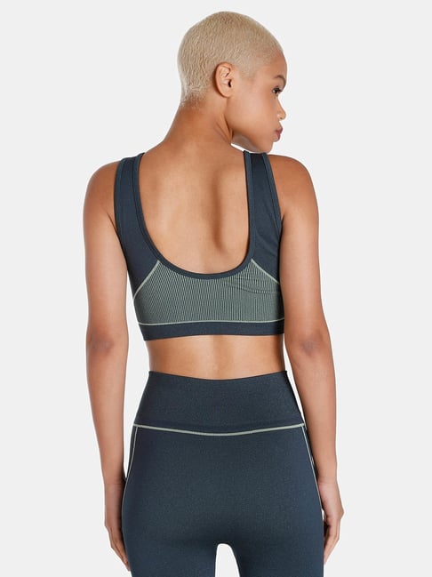 Puma FSHN Blue Printed Sports Bra