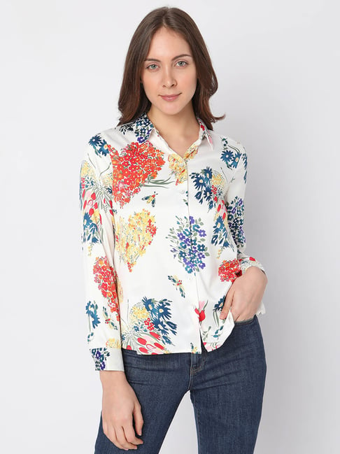 Buy Vero Moda Floral Print Shirt for Women Online @ Tata CLiQ