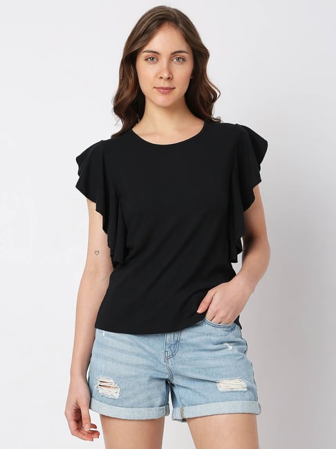 Vero Moda Black Regular Fit Top