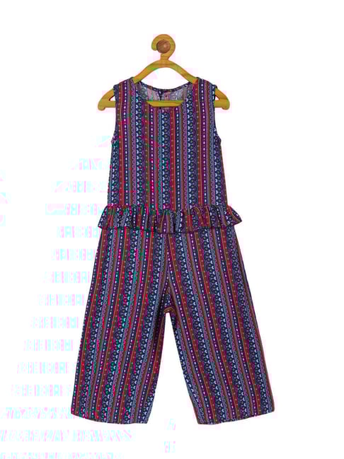 Plum Tree Kids Navy & Red Printed Jumpsuit-picture-28