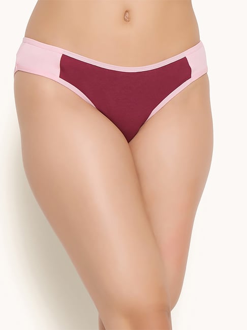 Buy Clovia Maroon Lace Thong Panty for Women Online @ Tata CLiQ