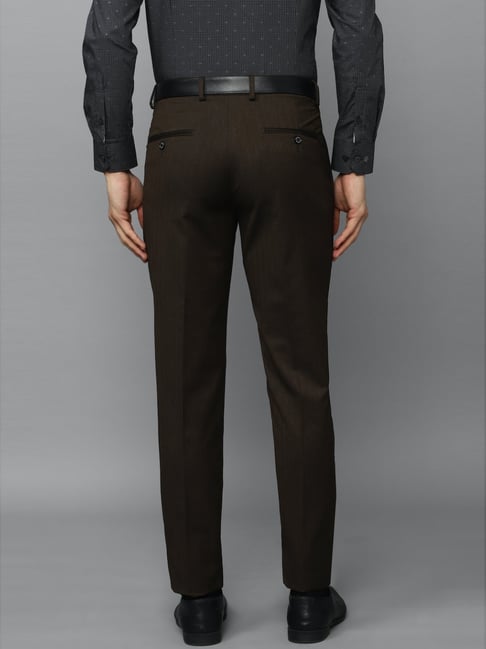 Men's Green Herringbone Lambswool Comfort Trousers - 40 Colori