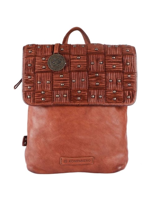 KOMPANERO Backpack Handbag (Cognac) : : Fashion