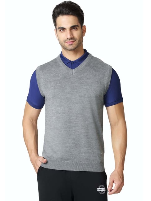 Buy Vh Innerwear Grey Regular Fit Sweaters for Mens Online Tata CLiQ