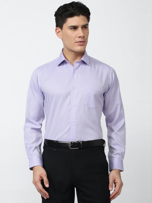 van heusen purple dress shirt