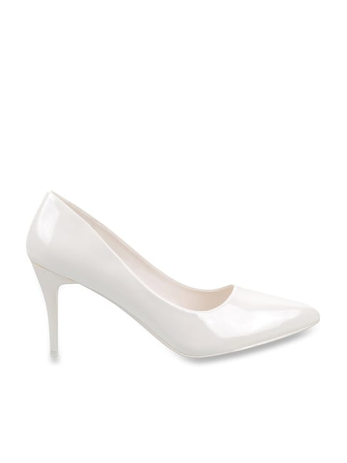 Metro Women's White Stiletto Pumps