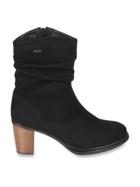 Mochi Women's Black Casual Booties