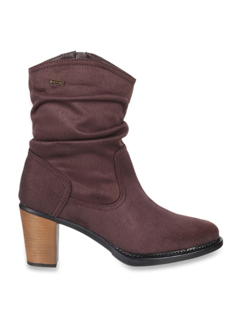 Mochi Women's Brown Casual Booties