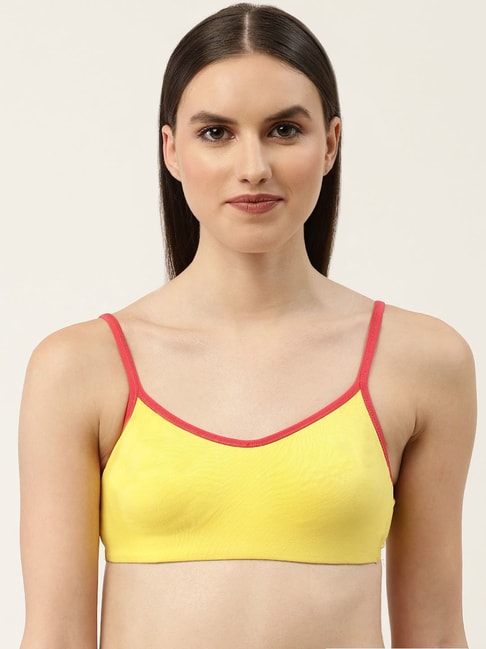 Buy Leading Lady Yellow Cotton Full Coverage T-Shirt Bra for Women Online @  Tata CLiQ