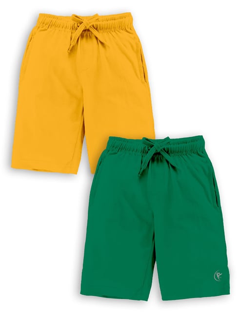 vans shorts kids Green