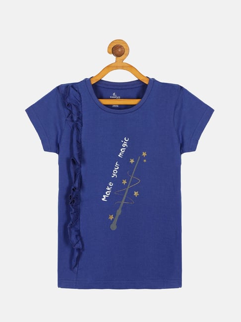 Kiddopanti Kids Royal Blue Printed T-Shirt-picture-12