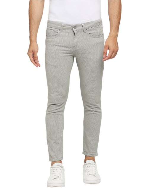 Buy Mid Grey Skinny Fit Stretch Chino Trousers from Next USA