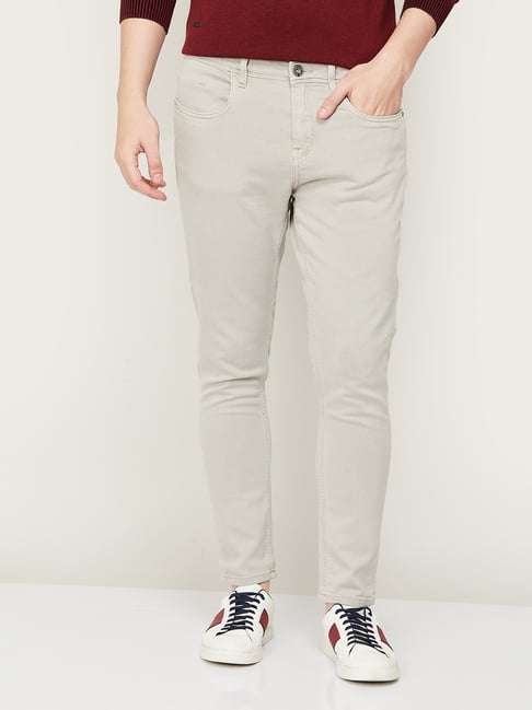 BOSSINI Light Grey Regular Fit Jeans