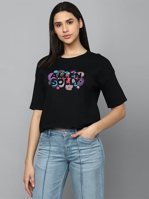 Allen Solly T-Shirts : Buy Allen Solly Black T-Shirt Online