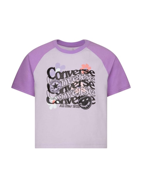 Converse Kids Vapor Violet Printed T-Shirt