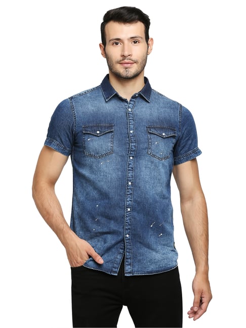 Being human outlet denim shirt