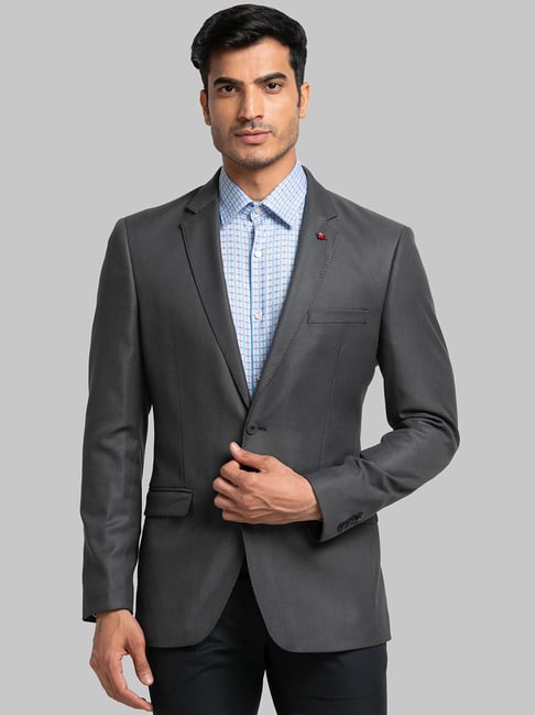 Raymond Grey Regular Fit Blazer